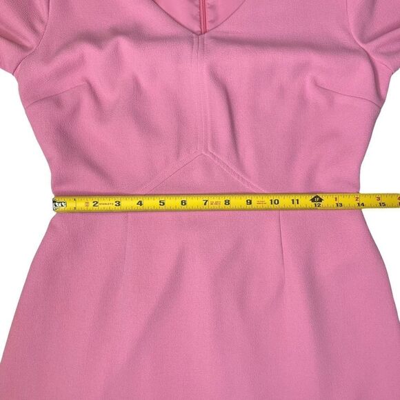 Trina Turk V-neck Noteworthy Dress Pink Size Small - Picture 7 of 12